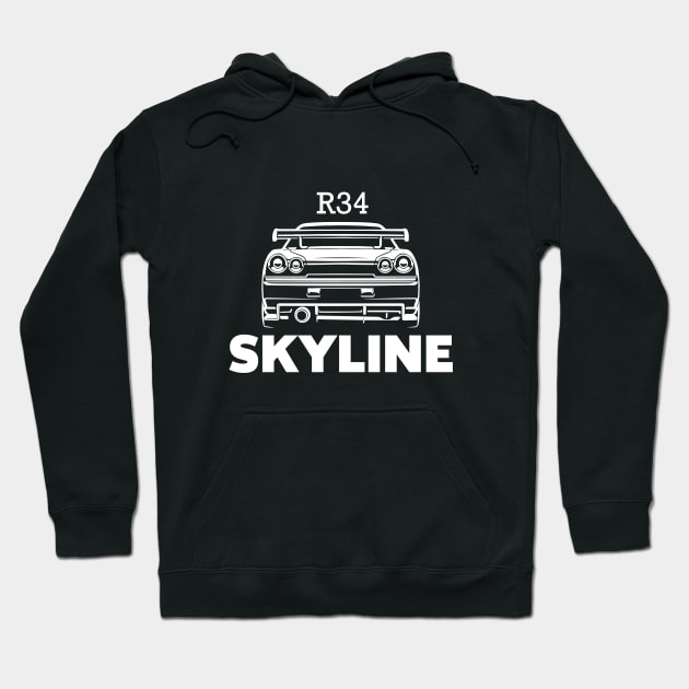 GTR R34 Skyline Hoodie by J & M Designs